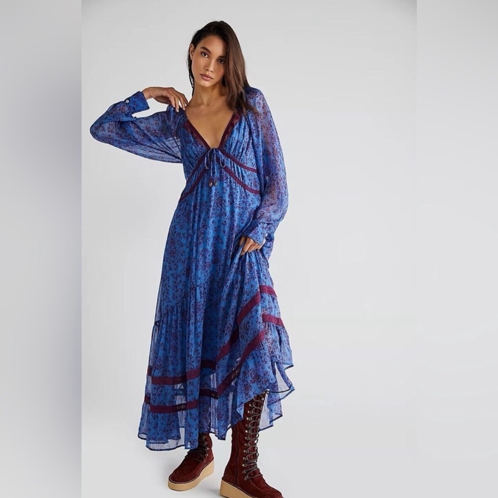NWT Free People Calloway Maxi Dress Size Medium - Picture 2 of 7